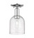 Arcadia One Light Semi-Flush Mount in Polished Chrome (405|716-1C-PC-G558-6SDY)