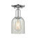 Arcadia One Light Semi-Flush Mount in Polished Chrome (405|716-1C-PC-G2511)
