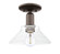 Arcadia One Light Semi-Flush Mount in Oil Rubbed Bronze (405|716-1C-OB-G132)