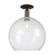 Arcadia One Light Semi-Flush Mount in Oil Rubbed Bronze (405|716-1C-OB-G124-14)