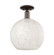 Arcadia One Light Semi-Flush Mount in Oil Rubbed Bronze (405|716-1C-OB-G1216-12WM)