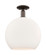 Arcadia One Light Semi-Flush Mount in Oil Rubbed Bronze (405|716-1C-OB-G121-14)