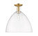 Arcadia One Light Semi-Flush Mount in Champagne Bronze (405|716-1C-CB-GBD-162)