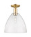 Arcadia One Light Semi-Flush Mount in Champagne Bronze (405|716-1C-CB-GBD-124)