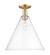 Arcadia One Light Semi-Flush Mount in Champagne Bronze (405|716-1C-CB-GBC-162)