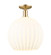 Arcadia One Light Semi-Flush Mount in Champagne Bronze (405|716-1C-CB-G1217-14WV)