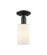 Arcadia One Light Semi-Flush Mount in Matte Black (405|716-1C-BK-G801)