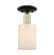 Arcadia One Light Semi-Flush Mount in Black Antique Brass (405|716-1C-BAB-G341)