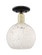 Arcadia One Light Semi-Flush Mount in Black Antique Brass (405|716-1C-BAB-G1216-8WM)