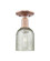 Arcadia One Light Semi-Flush Mount in Antique Copper (405|716-1C-AC-G259)