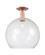 Arcadia One Light Semi-Flush Mount in Antique Copper (405|716-1C-AC-G124-14)