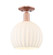 Arcadia One Light Semi-Flush Mount in Antique Copper (405|716-1C-AC-G1217-10WV)