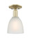 Arcadia One Light Semi-Flush Mount in Antique Brass (405|716-1C-AB-G381)