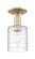 Arcadia One Light Semi-Flush Mount in Antique Brass (405|716-1C-AB-G1113)