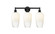 Edison Three Light Bath Vanity in Matte Black (405|616-3W-BK-G484-7OP)