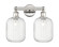 Edison Two Light Bath Vanity in Polished Nickel (405|616-2W-PN-G460-7CL)