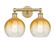 Edison Two Light Bath Vanity in Brushed Brass (405|616-2W-BB-G483-8AM)