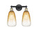 Edison Two Light Bath Vanity in Black Antique Brass (405|616-2W-BAB-G480-6AM)