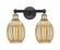 Edison Two Light Bath Vanity in Black Antique Brass (405|616-2W-BAB-G459-6ME)