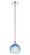Edison One Light Mini Pendant in Polished Chrome (405|616-1S-PC-G483-8SB)