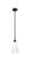 Edison One Light Mini Pendant in Matte Black (405|616-1S-BK-G480-6OP)