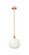 Edison One Light Mini Pendant in Antique Copper (405|616-1S-AC-G481-10OP)