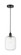 Edison One Light Mini Pendant in Matte Black (405|616-1P-BK-G460-7CL)
