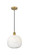 Edison One Light Mini Pendant in Brushed Brass (405|616-1P-BB-G481-10OP)