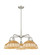 Ballston Five Light Chandelier in Satin Nickel (405|516-5CR-SN-NBD2-9-NAT)
