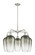 Ballston Five Light Chandelier in Satin Nickel (405|516-5CR-SN-G484-7SL)