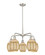Ballston Five Light Chandelier in Satin Nickel (405|516-5CR-SN-G459-6ME)