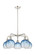 Ballston Five Light Chandelier in Polished Nickel (405|516-5CR-PN-G483-8SB)
