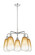 Ballston Five Light Chandelier in Polished Chrome (405|516-5CR-PC-G480-6AM)