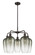 Ballston Five Light Chandelier in Oil Rubbed Bronze (405|516-5CR-OB-G484-7SL)
