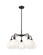 Ballston Five Light Chandelier in Oil Rubbed Bronze (405|516-5CR-OB-G483-8OP)