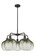 Ballston Five Light Chandelier in Oil Rubbed Bronze (405|516-5CR-OB-G481-10SL)