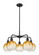 Ballston Five Light Chandelier in Matte Black (405|516-5CR-BK-G483-8AM)