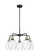 Ballston Five Light Chandelier in Black Antique Brass (405|516-5CR-BAB-G459-6CL)