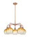Ballston Five Light Chandelier in Antique Copper (405|516-5CR-AC-G483-8AM)