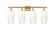 Ballston Four Light Bath Vanity in Satin Gold (405|516-4W-SG-G484-7OP)