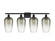 Ballston Four Light Bath Vanity in Matte Black (405|516-4W-BK-G484-7SL)