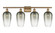 Ballston Four Light Bath Vanity in Brushed Brass (405|516-4W-BB-G484-7SL)