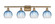 Ballston Four Light Bath Vanity in Brushed Brass (405|516-4W-BB-G483-8SB)