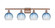 Ballston Four Light Bath Vanity in Antique Copper (405|516-4W-AC-G483-8SB)