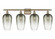 Ballston Four Light Bath Vanity in Antique Brass (405|516-4W-AB-G484-7SL)