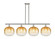 Ballston Four Light Island Pendant in Polished Nickel (405|516-4I-PN-G481-10AM)
