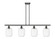 Ballston Four Light Island Pendant in Oil Rubbed Bronze (405|516-4I-OB-G460-7CL)