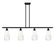Ballston Four Light Island Pendant in Matte Black (405|516-4I-BK-G480-6OP)