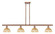 Ballston Four Light Island Pendant in Antique Copper (405|516-4I-AC-NBD2-75-NAT)