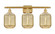 Ballston Three Light Bath Vanity in Satin Gold (405|516-3W-SG-G460-7ME)
